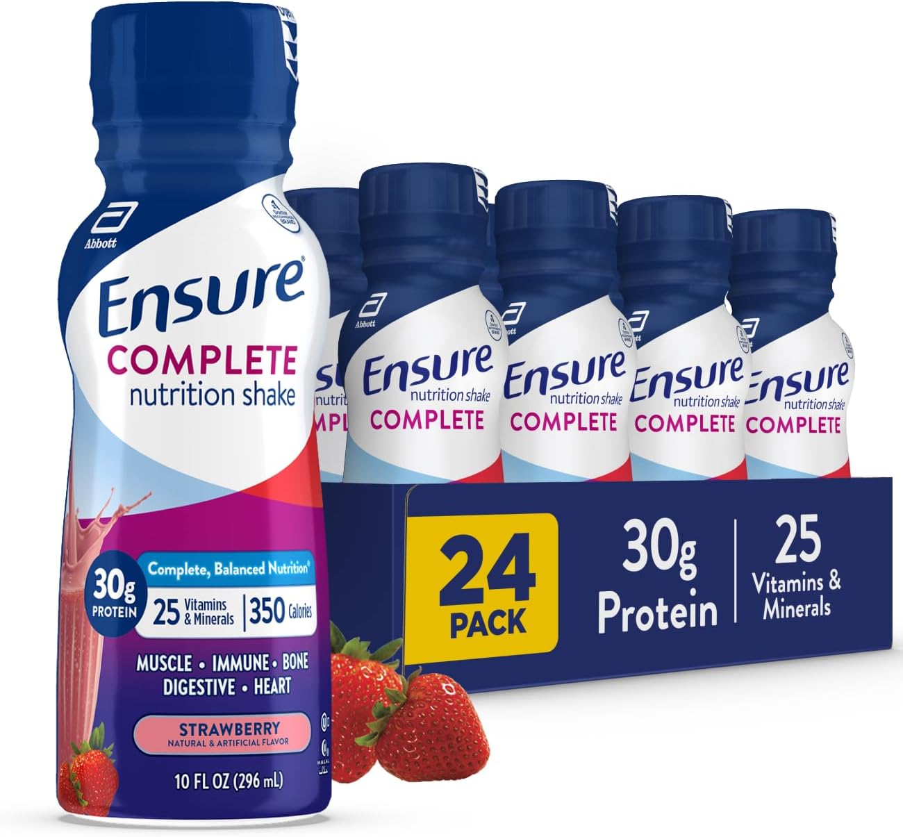 Ensure COMPLETE Strawberry nutrition shake 24 pack