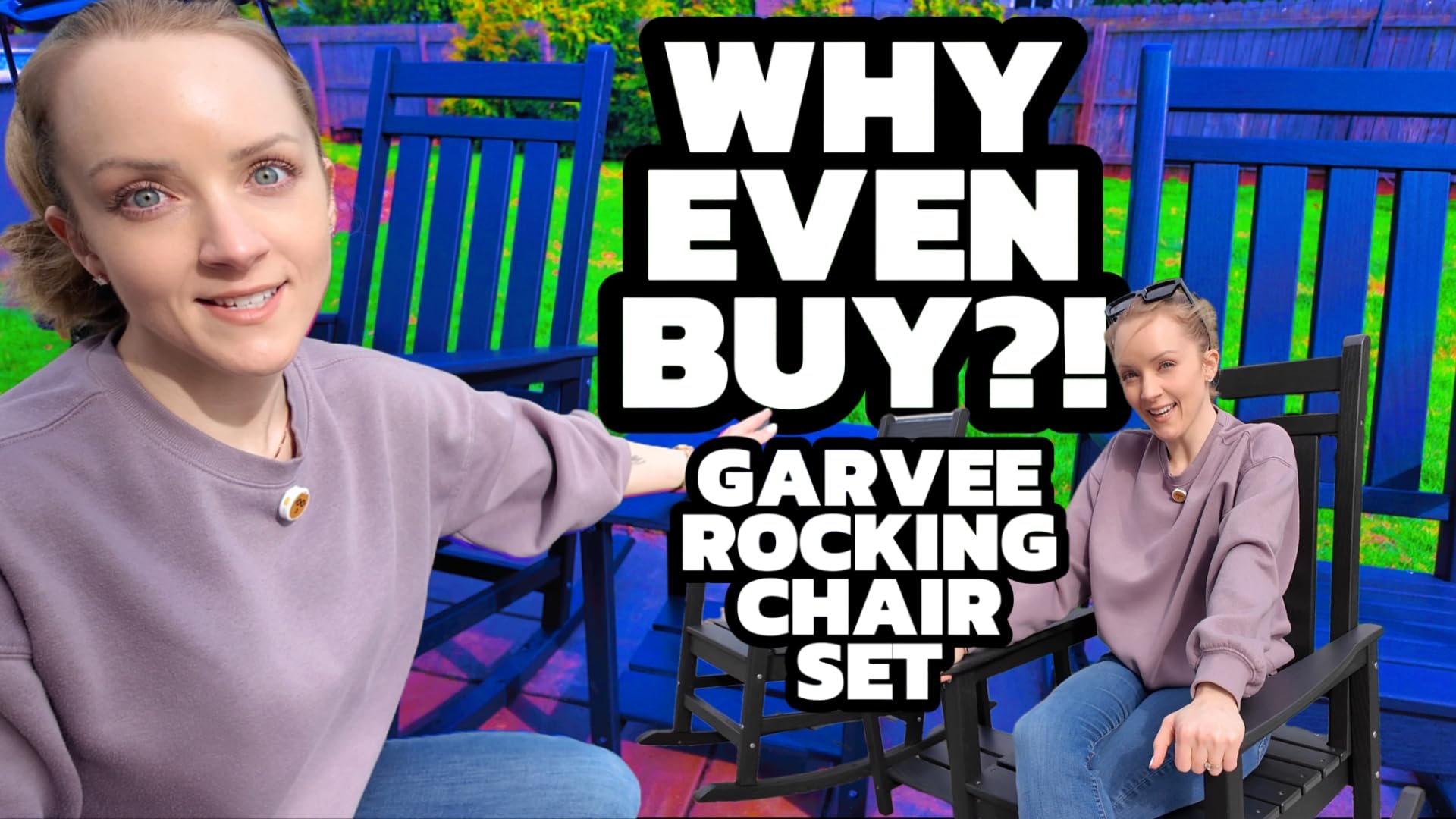 Garvee Rocking Chair & Table Set