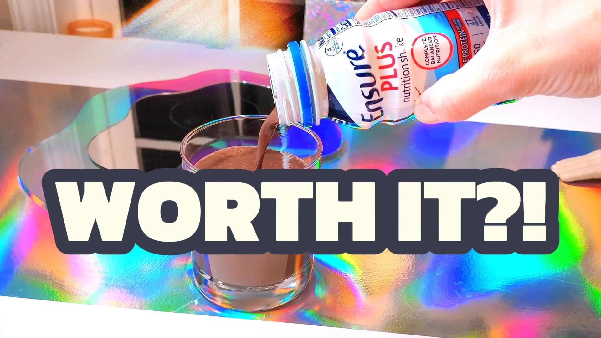 Ensure Plus Dark Chocolate Nutrition Shake in my video