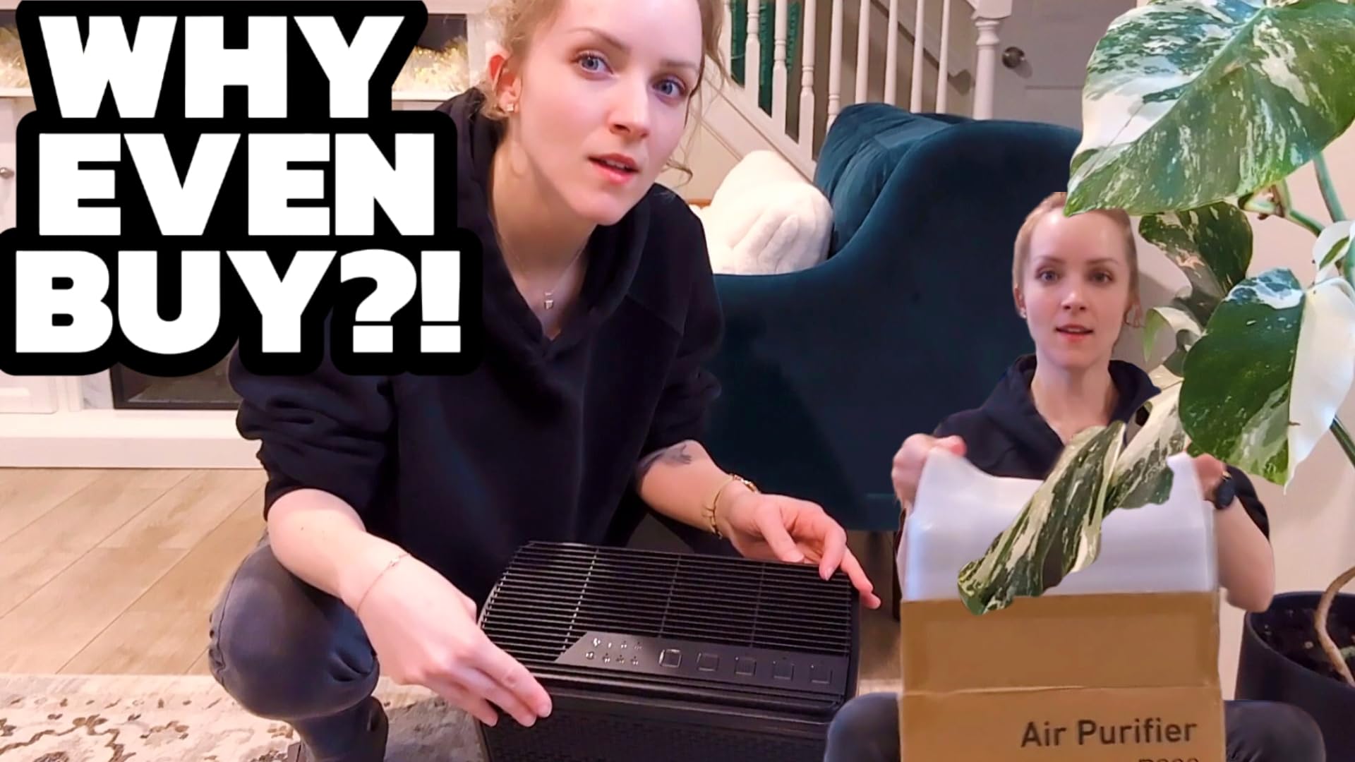 Jess reviewing the YARIKI air purifier