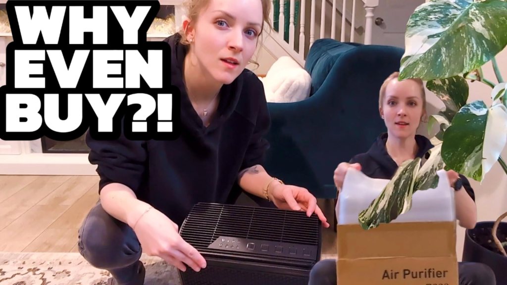 Jess reviewing the YARIKI air purifier