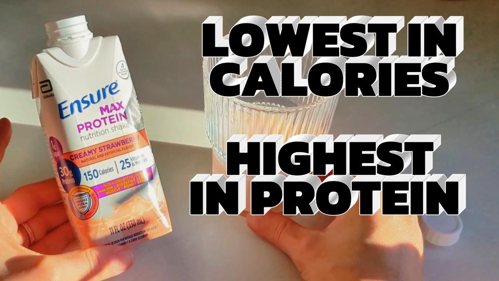 Jess reviewing Ensure Max Protein Creamy Strawberry shake