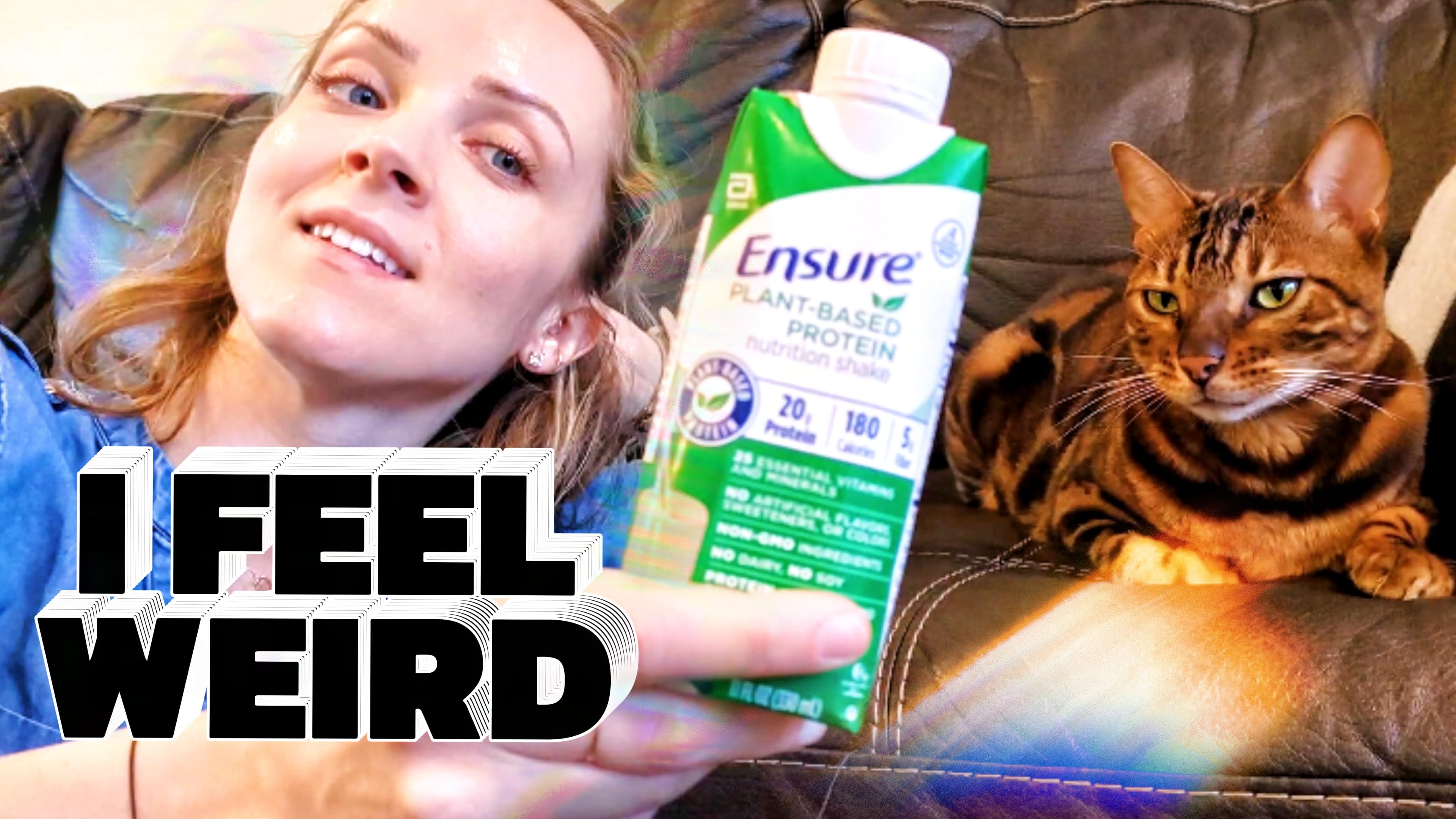 Ensure Plant-Based Vegan Protein Shake in my video