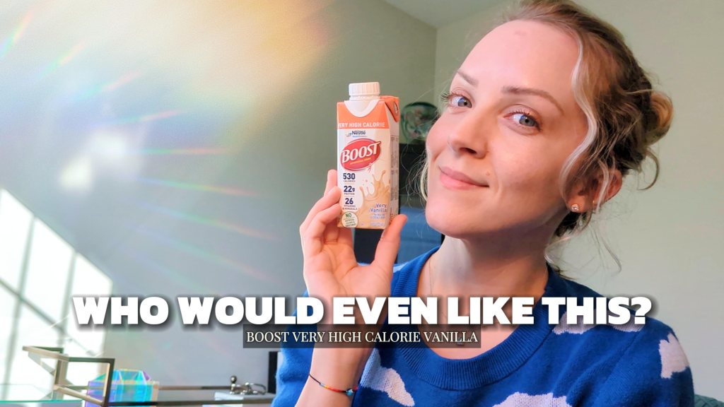 BOOST Very High Calorie Supplement Shake in my video